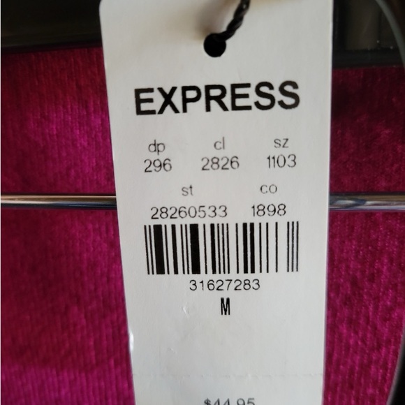 Express Ladies Fuchsia Sweater Strapless Top NWT - Picture 8 of 9